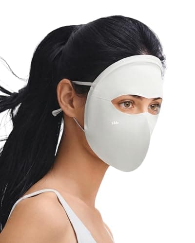 BENEUNDER Cooling Full Face Sun Protection Mask Cover for Women Eye Corner UPF 50+ Breathable 3D Structured Summer Outdoor Gray - Image 1