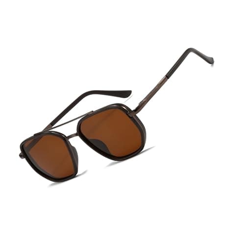 BOBUXLIIN Retro Trendy Womens Aviator Sunglasses Square Polarized UV Protection Sunglasses Women Tangle Free Vintage - Image 1