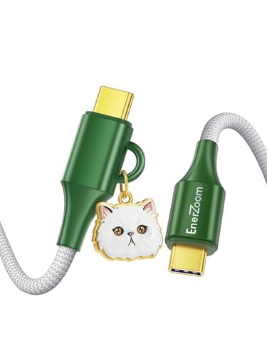 Pet Memorial USB C to USB C Cable, 240W Fast Charging | 30000 Bends SGS Certified | Nylon Braided Type C Cord, Daily Gift for Cat Owner and Pet Lovers for iPhone Samsung MacBook, 3.3FT-Persian - Image 1