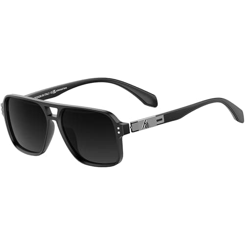 SIPLION Polarized Sunglasses Men for Driving: UV400 Protection Lightweight Square Sun glasses Classic Square for Travel & Hiking 7116 C8 - Image 1