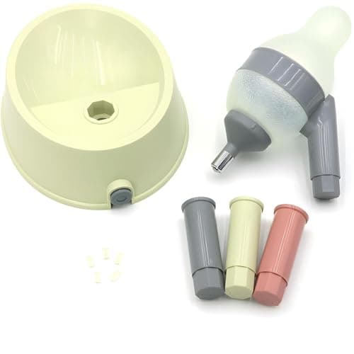 NACOCO Pet Standing Water Dispenser Cat Dog Standing Bowl with Detachable Pole Automatically Feeding Water Height Adjustable(Green-Grey) - Thumbnail 3