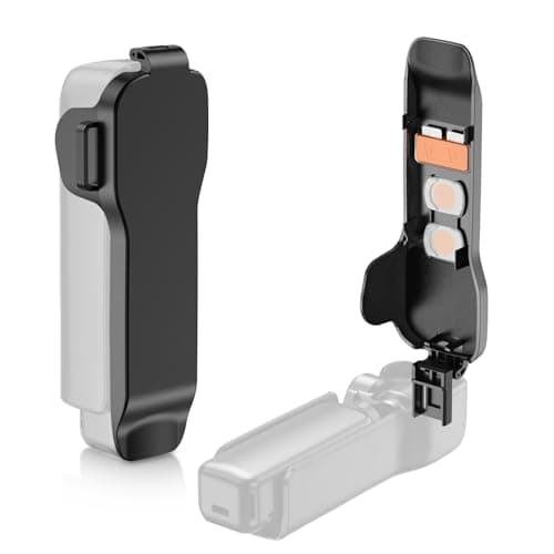 XIAOTJ Pocket 3 Cover Protective Case for DJI Osmo Pocket 3/Xtra Muse Accessories Gimbal Lens Screen Protector, Hard Cap Compatible with Pocket 3 Original Case, with Filter/TF Card Slots - Image 1