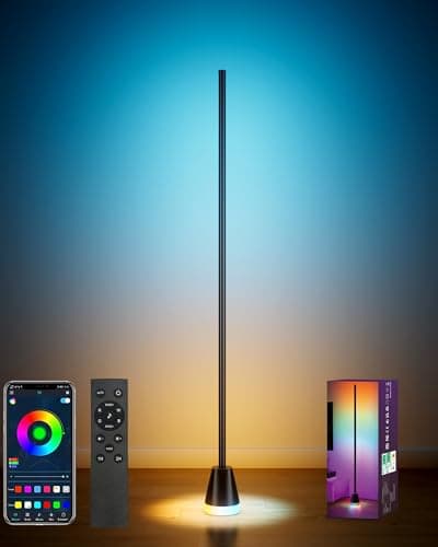 boostool Corner Floor Lamp, Smart RGB LED 60 Inch Standing Lamp with 344 LEDs, App & Remote Control, 16 Million Colors & Music Sync for Bedroom, Gaming Room, Home Decor, Modern Ambient Lighting - Image 1