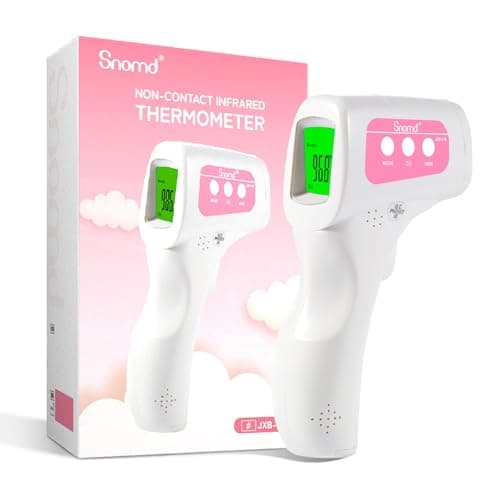 Snomd Non-Contact Forehead Thermometer for Adults, Kids & Baby, 3-in-1 Digital Thermometer for Body, Object & Room Temperature, 1-Second Accurate Reading, Fever Alert, Silent Mode - Image 1
