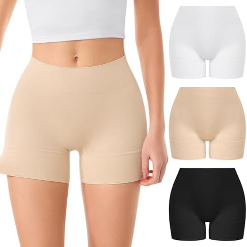 ForeverShaper Slip Shorts for Under Dresses Women, Seamless Anti Chafe Underwear Shapewear Thigh Cooling Biker Short Panties - Image 1