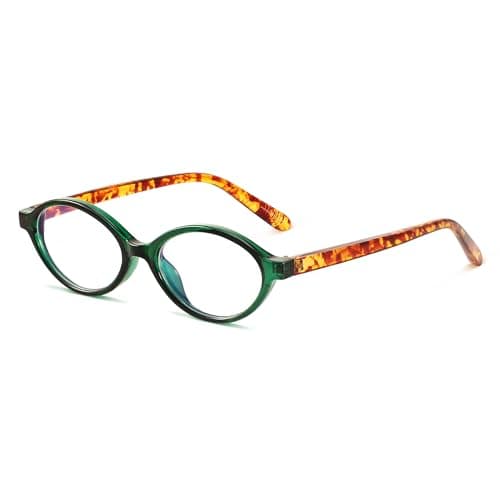 YDAOWKN Oval Blue Light Blocking Glasses for Women Men,Glasses Frame Bluelight for Gaming/Computer/Screen - Image 1