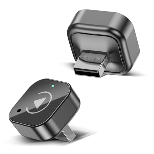 Wireless CarPlay & Android Auto Adapter, USB-A Plug-in Dongle, Converts Factory Wired CarPlay/Android Auto to Wireless (Gloss Black,USB-A) - Image 1