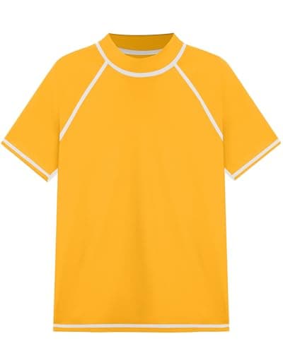 Roadbox Boys Rash Guard Swim Shirt, Toddler UPF 50+ Quick Dry Short Sleeve UV Protection Rashguard Surf Water Shirts for Kids - Image 1