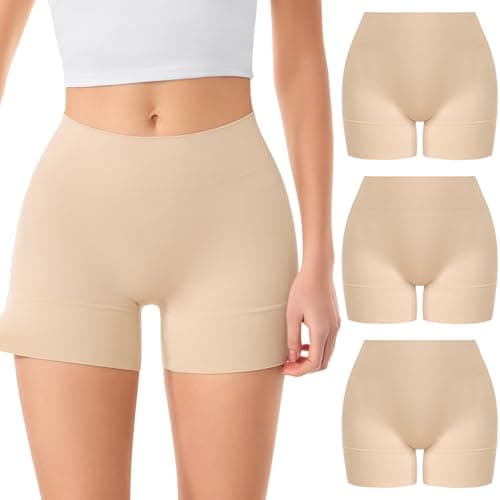 ForeverShaper Slip Shorts for Under Dresses Women, Seamless Anti Chafe Underwear Shapewear Thigh Cooling Biker Short Panties - Image 1