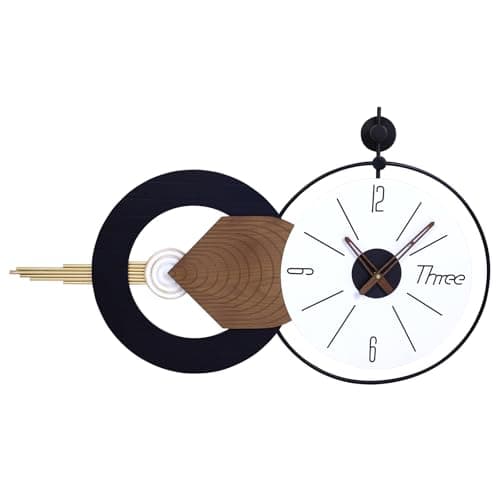 AXAORIRA 35x20 Inch Large Modern Wall Clock, Silent Quartz Movement Decorative Clocks for Living Room, Bedroom, Office - Ideal Gift for Home Decor Lovers