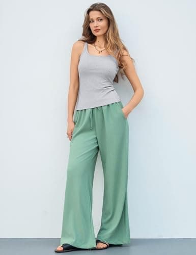 Totatuit Woman 3 Pack Camisole Ribbed Tank Tops Square Neck Fitted Layer Undershirts Tanks & Camis for Workout Yoga (Black, White, Grey) Small - Thumbnail 3