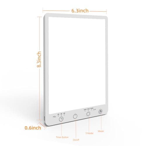 Beamhaus Light Therapy Lamp,10000 Lux Light Therapy Lamp -Full Spectrum Llight Therapy,3 Color Touch&Wall Mountable Daylight Therapy Lamp,Sunlight Lamp with Memory Function for Home & Office - Thumbnail 3