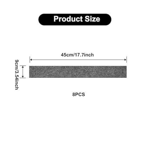BETAGT 8 Pcs 12-Cell Replacement Capillary Mats for Seed Starting, 17.7 x 3.5 Inch Self Watering Seed Mats for Starting Seeds, Seed Starting Tray Watering Mat for Indoor Greenhouse Gardening - Thumbnail 2