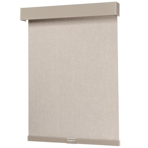 Dailyshades Blackout Roller Shades, Cordless Blinds with Valance, Window Shades for Home, Door Blinds, Thermal Insulated, Double-Sided Linen Day and Night Window Shades (32" W x 72" H, Khaki) - Image 1