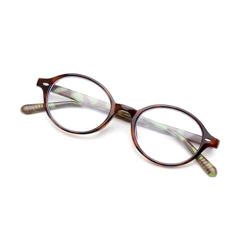 FEISEDY Vintage Oval Blue Light Glasses for Women Men Stylish Lightweight 90s Eyeglasses Fake Nerd Y2k Eyewear Frame B0242 - Image 1