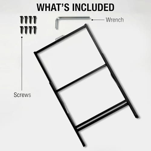LANGTUKEE 24x36 Sidewalk Sign Single Sided - Heavy Duty L-Frame Metal Poster Stand with Slide-in Design, Angled Outdoor Floor Display Signboard Holder for Business Store and Lobby, Black Frame Only - Thumbnail 5