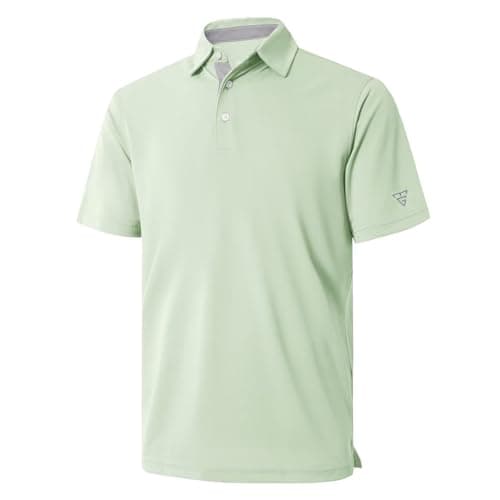 M MAELREG Mens Pique Polo Shirts Short Sleeve Performance Moisture Wicking Quick Dry Casual Golf Shirts for Men - Image 1