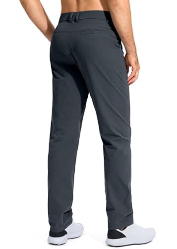Pudolla Golf Pants for Men Stretch Dress Pants Mens Work Pants 32 Lightweight Quick Dry Casual Slacks Trousers with Pockets(Iron Grey 32Wx32L) - Thumbnail 2