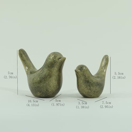 YeseeYe Birds Statues Home Decor Figurine - Modern Style Sculpture Decorative Ornaments for Living Room, Bedroom, Office Desktop, Cabinets - Thumbnail 2