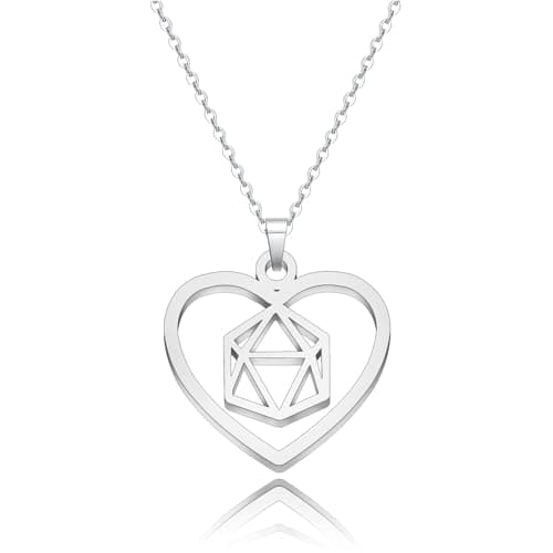 Dice Jewelry Dungeons and Dragons Earrings Necklace - Dungeon Master Inspired DND Gamer Gift (Dice NS) - Image 1