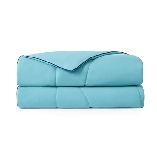 Dream Valley Outlast® Twin Cooling Comforter, NASA-Grade Instant Cooling Blanket for Hot Sleepers, Luxurious Comforter for All Season, Dream Blue, 60"x80"