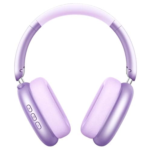 Wentronic Y01 Wireless Noise Canceling Headphones Bluetooth 5.3 Over Ear Headphones with Microphone, Hi-Res Audio, 48H Playtime, Foldable Comfortable Earpads,Compatible with iOS,Android,PC, Purple - Image 1