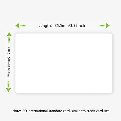 250 Pack Premium Blank PVC ID Cards CR80 30 Mil Credit Card Size White Plastic Badge Cards Double-Sided Printable Compatible with Most Photo ID Card Printers - Thumbnail 5