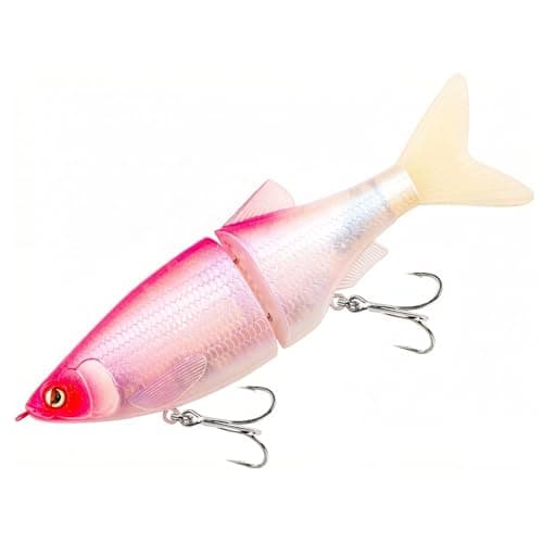LITTMA Shiner Glide 130 Glide Baits, Slow Sinking Subtle S-Curve Action Jointed Swimbait - Midwest, South Lakes, Rivers, Freshwater Lure for Bass, Trout, Pike - Image 1