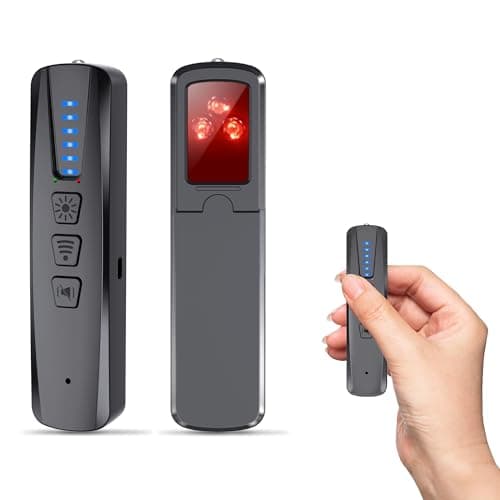 ZHENHAN Hidden Camera & Bug Detector – Portable Anti-Spy Device for GPS Trackers, Wireless Bugs | Travel, Home, Office Security (Black) - Image 1