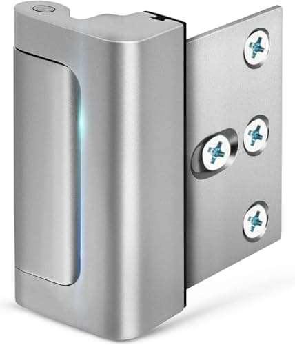 TrueOak Door Reinforcement Lock - Home Security Child Proof Door Lock Withstands 800 lbs, for Inward Swinging Doors, Door Locks for Kids Safety, Door Lock Latch Prevents Unauthorized Entry, 1 Pack - Image 1