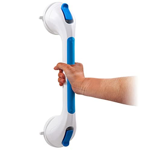TAILI Shower Grab Bar Suction Grab Bars for Bathtubs and Showers, Heavy Duty Bath Handle Removable Bath Handrails for Seniors and Elderly, Bathroom Safety Grip No Drilling Waterproof,Blue