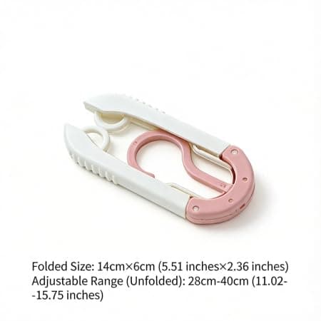 3-Speed Adjustable Foldable Clothes Hanger: 3D Arc Shoulder, Built-in Side Hooks, Compact for Home Closet & Travel, Fits Shirts/Coats, Space-Saving & Sturdy - Thumbnail 6