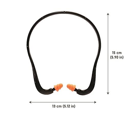 2 Banded Ear Plugs with 10 Pairs of Replacement Pods - Reusable Shooters Ear Protection for Mowing Shooting Construction Hunting - Washable Gun Range Hearing Protection Ear Plugs for Noise Reduction - Thumbnail 3
