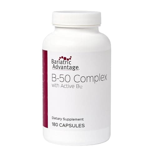 Bariatric Advantage Vitamin B50 Complex - for Bariatric Surgery Patients - High-Potency, Easy-Digest Mini Capsules - Vitamin B Complex Supplements - Brain Health Support* - 180 Count - Image 1