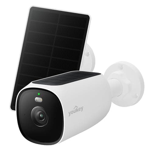 youkey Solar Security Camera Wireless Outdoor, 24/7 AOV Recording, 2.5K No Subscription Secuirty Camera for Home with Dual Solar Panel, 82ft AI Detection, 2.4Ghz Wi-Fi 6, Easy Setup, IP67(S420) - Image 1