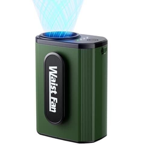 Guffawz 18000RPM High Speed Portable Waist Fan, Mini Body Cooling Fan with 4-Speed, Brushless Motor, 5000mAh Rechargeable Belt Clip fan for Outdoor, Indoor, Worksite, and Travel - Image 1