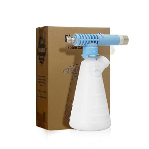 FizzFurry Upgraded Foam Cannon, Lightweight Car Wash Foam Cannon, Leak-Proof Construction, Fits 1/4 Inch Connector Pressure Washer, Easy Car Wash at Home - Image 1