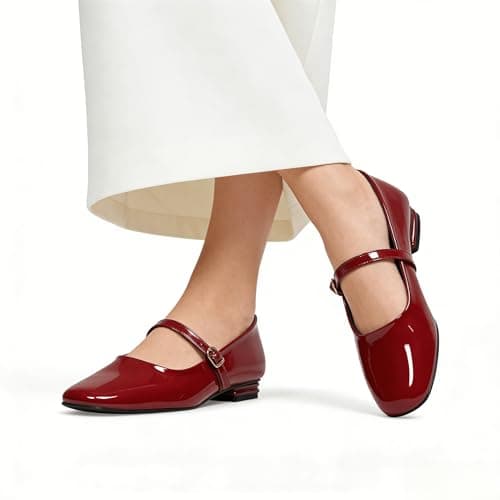 StillFancxy Women's Mary Jane Flats Closed Round Toe Ballet Flat Dressy Comfortable Slip on Shoes - Thumbnail 4