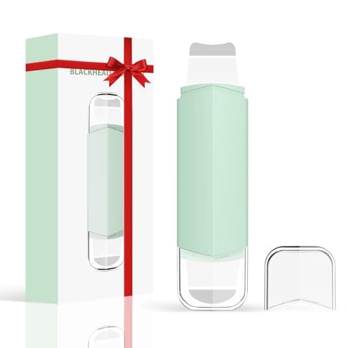 Blackhead Remover Tool Face Scrubber: PETYDOOT Double-Headed Face Spatula Skin Scrubber, Nose Pore Cleaner Blackhead Remover for Facial Deep Cleansing Skin Care Tool for Men & Women (Green) - Image 1