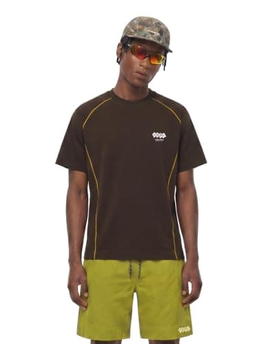 Aelfric Eden Oversized T Shirt for Men Women Quick Dry Moisture Graphic Streetwear Tee Loose Fit Short Sleeve Top Brown - Thumbnail 2