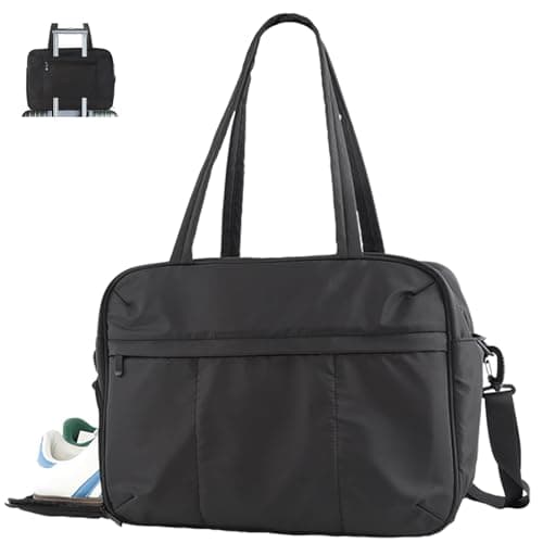 U+U Gym Bag for Women, Duffle Bag with Shoe Compartment Travel Carry on Weekender Bag, Personal Item Travel Bag for Overnight, Water Resistant