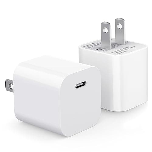 20W USB C Fast Charger Block 2Pack,PD Wall Adapter for iPhone 16/15/14,Mini