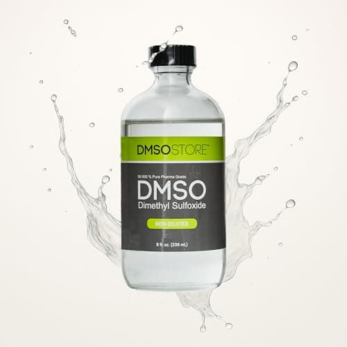 DMSO 8 oz. Glass Bottle Non-diluted 99.995% Pure Low Odor Pharma Grade Liquid Dimethyl Sulfoxide Super High Quality Made by DMSO Store - Thumbnail 2