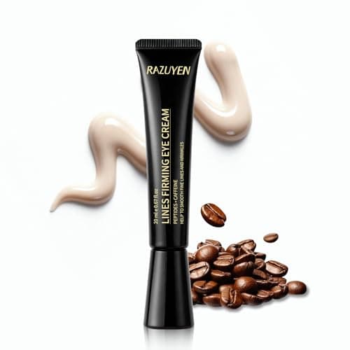 RAZUYEN Under Eye Cream For Dark Circles, Puffiness and Wrinkles, Hyaluronic Acid + Peptide + Caffeine Eye Cream Anti Aging, Hydrating Eye Care, 20ml/0.67 fl oz - Image 1
