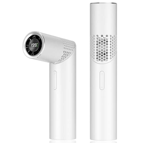 Portable Handheld Fan - Rotatable Mini Fan, High Speed Wind Cooling, 199 Speeds Stepless Control, Digital Display, 3-in-1 Rechargeable Personal Fan for Travel, Outdoor, Easter Gifts for Women Men - Image 1