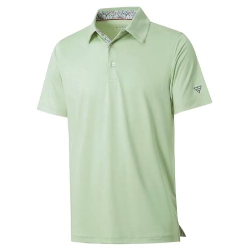 M MAELREG Golf Polo Shirts for Men Short Sleeve Performance Moisture Wicking Quick Dry Casual Collared Men’s Polo Shirts - Image 1
