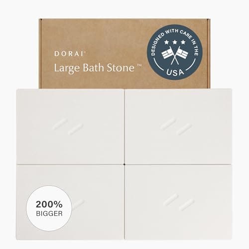 Dorai Home Stone Bath Mat for Bathroom – Large, Quick-Drying, Non-Slip Surface, Customizable Design, 32.1" L x 22.8" W x 0.6" H, Sandstone - Image 1