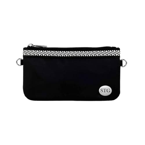 Save the Girls Phone Purse Catchy Clutch with Wristlet Strap (Black) – Functional Clutch Purse & Crossbody Bags for Women, Sporty Purses for Women Trendy, Hands-Free Zippered Bags and Wristlet Lanyard - Image 1