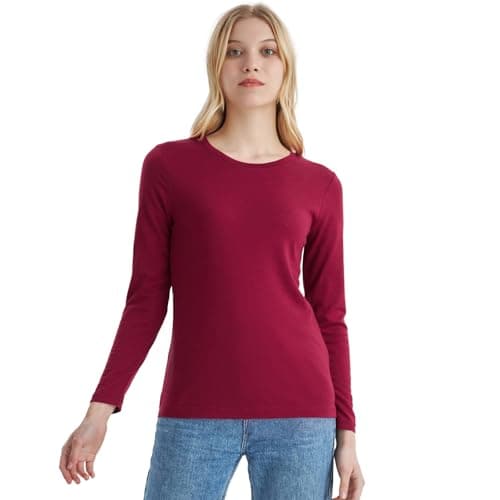 Merino Protect 100% Merino Wool Base Layer Women Thermals Underwear Lightweight Soft Long Sleeve Shirt for Hiking Skiing - Image 1