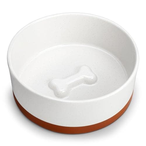 MALACASA Dog Bowls, Ceramic Dog Food and Water Bowls for Large Size Dogs, 6 Cups Capacity Pet Bowl for Large Dogs (L-6 Cups)
